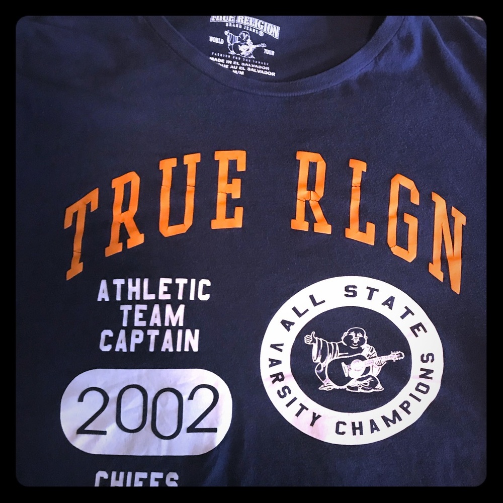 True Religion Medium sized navy blue tshirt